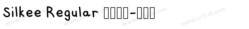Silkee Regular 语言英文字体转换